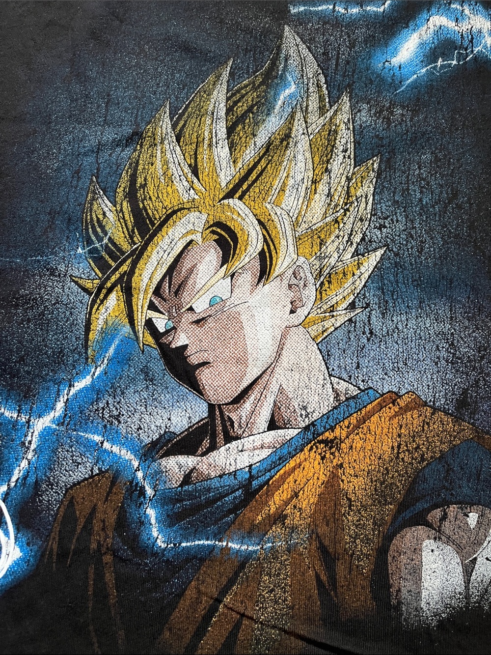 DARC SPOT Black Dragon Ball Z Graphic Tee with Super Saiyan Print NWOT - Picture 2 of 3
